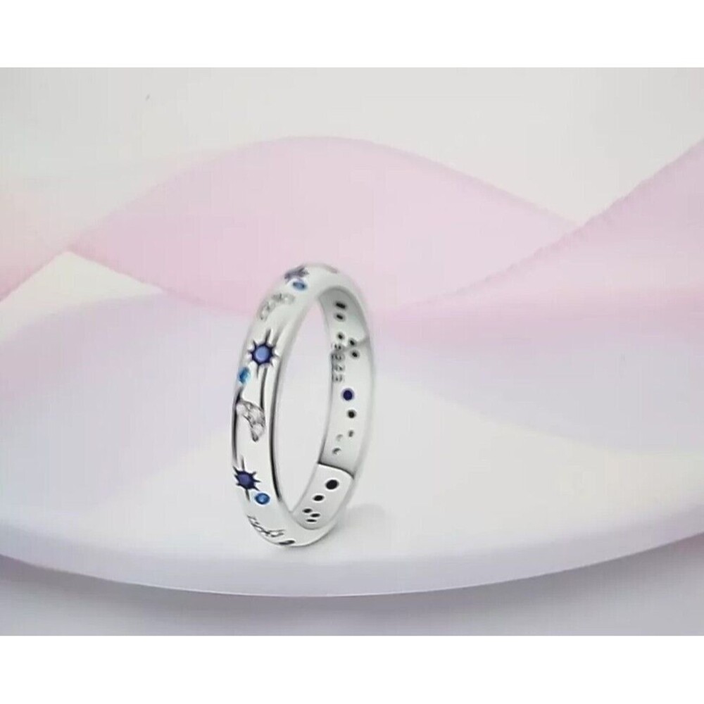 Sterling Silver Ring Women Stackable Eternity Cute For Teen Girls Size 6 Only